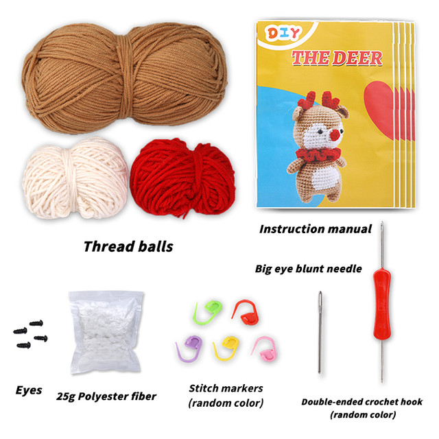 Miusie Crochet Kit With Yarn Knitting Crochet Hook For Beginners